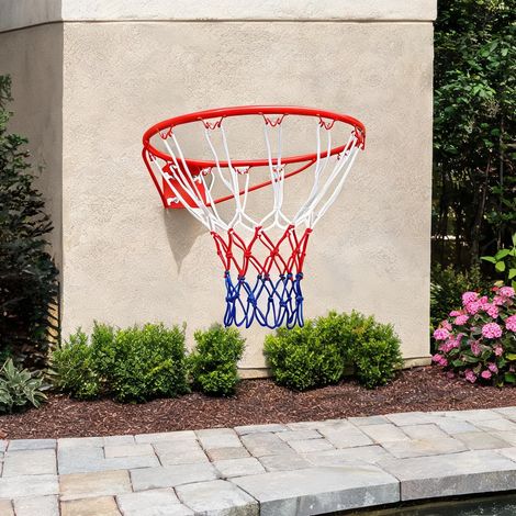 Arceau de basket mural 45,72 cm acier rouge 58 x 50 x 10 cm (1/5)