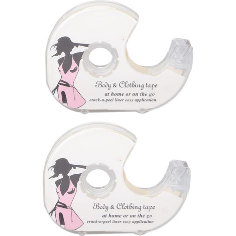 Ruban adhésif double face transparent 2 pièces pour fixer vêtements, col, cardigan, robe, poignets, écharpe, soutien-gorge (1/5)