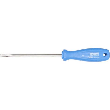 Tournevis à fente UNIOR 605NI 0,8x4,0x100 Lame plaquée nickel 185 mm Bleu (1/2)