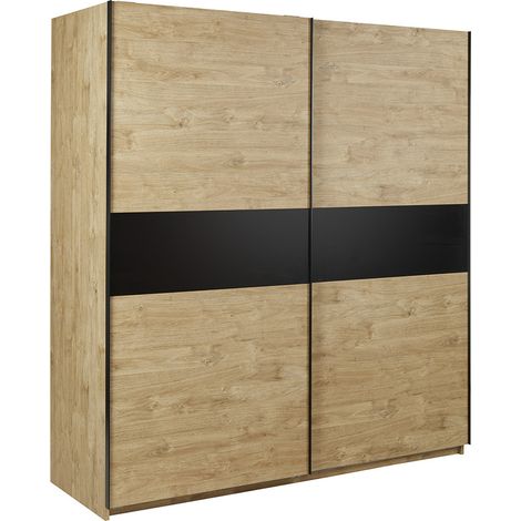 Armoire adulte contemporaine chêne clair Mikaela (1/5)