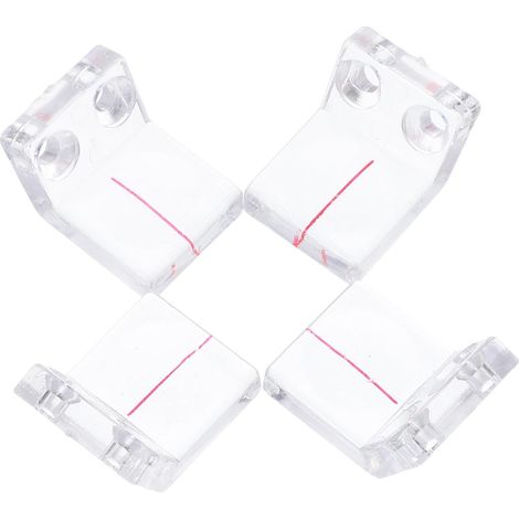 Loupes à Double Trou Lot de 4 pour Scie Circulaire en Plastique Transparent Accessoires Compacts et Portables pour Projets de Menuiserie Précis (1/5)