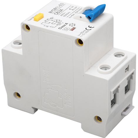 BAOYIBYDB1L-63 C63A Disjoncteur différentiel 230 V 63 A, 30 mA, monophasé + neutre, type A, montage sur rail DIN (1/5)