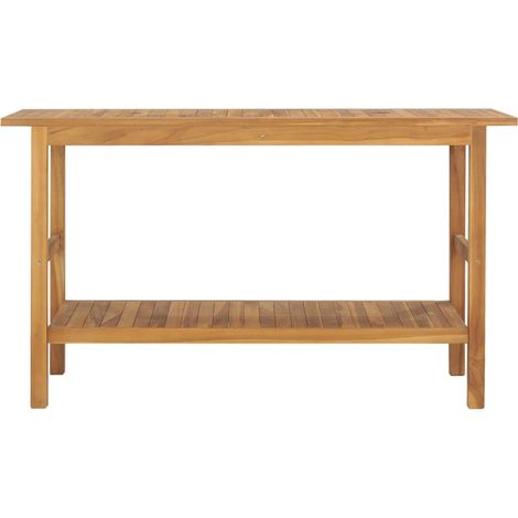 Badezimmermöbel aus massivem Teakholz 132x45x75 cm
