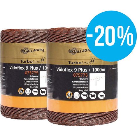 OFFERTA SPECIALE Duopack Vidoflex 9 TurboLine Plus terra 2x1000m