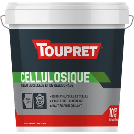 Enduit Poudre Cellulosique Toupret 10kg Enduit Poudre Cellulosique Pour Collage Et Rebouchage - Toupret
