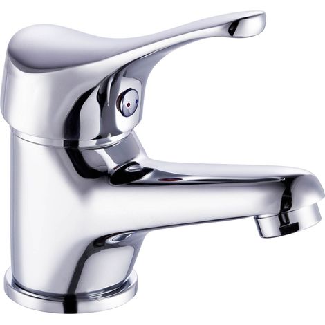 Robinet salle de bain mitigeur de lavabo bas chromé (1/2)