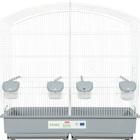 Cage Familly blanche gris 70 x 40 x 70cm de hauteur pour oiseaux - zolux