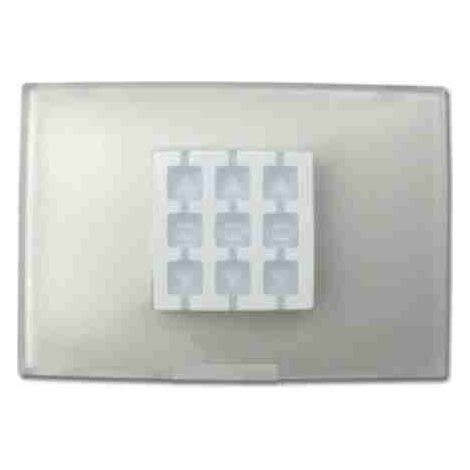 Rechteckige Wandplatte Transparent Neutral Pack 1Stk NICE OPLA WRT