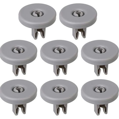 Lot de 8 Roulettes Universelles pour Panier Inférieur de Lave-Vaisselle – Compatible avec la Plupart des Modèles