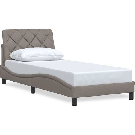 Maison Exclusive - Giroletto senza Materasso Tortora 90x200 cm Tessuto (1/5)