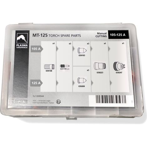 Boîte de Consommables GYS 039544 pour Antorcha Plasma MT-125 (Coupeur 125A)