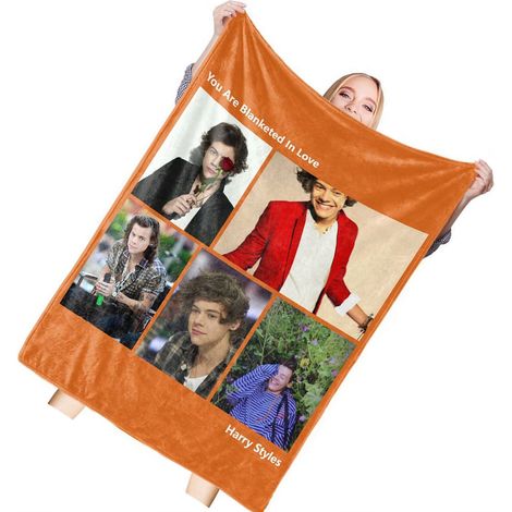 BL602G Couverture standard personnalisée avec célébrité - Harry Styles 140200cm (1/5)