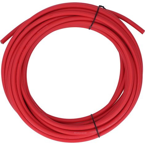 Câble solaire 10m cuivre étamé XLPE anti-corrosion isolé rallonge panneaux photovoltaïques pour système station électrique rouge (1/5)