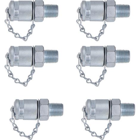 Kit de test de pression hydraulique pour excavatrice avec flexible, raccords et manomètre (1/5)