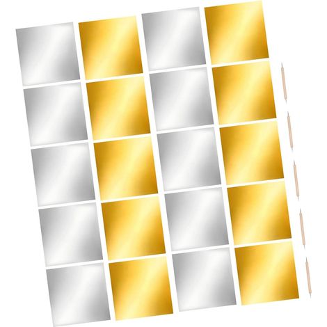 Papier Aluminium Métallisé Double Face avec Stylo de Marquage, Feuilles Épaisses pour Loisirs Créatifs et Design de Cartes de Vœux (1/5)