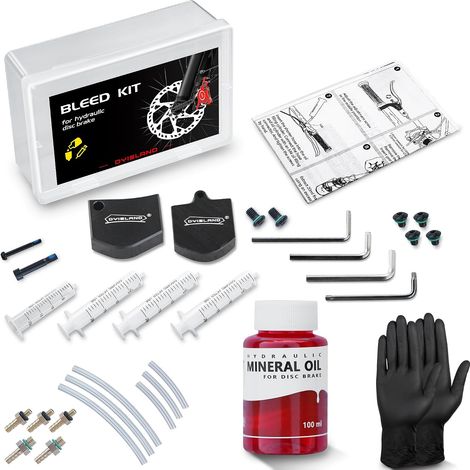 DY-01 Kit de Purge de Frein pour Tous Les Produits de la série de Freins à Disque hydraulique, y Compris Le Liquide de Frein minéral et Les Outils d'installation. (1/5)