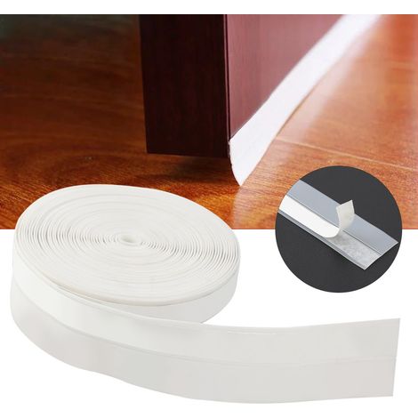 Bande d'étanchéité autocollante 5M 25mm pour portes et fenêtres, isolation phonique et protection contre la poussière (semi-transparente) (1/5)