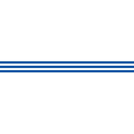 Lot 2 bandes 100mm x 1m - Lignes Parallèles Bleu - 4641485