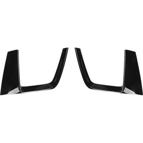 Enjoliveur décoratif pour voiture, compatible avec Audi A4 A4L S4 2019, en ABS, couleur noire, pour la finition extérieure et le renouvellement esthétique du véhicule.-AquaForge (1/5)