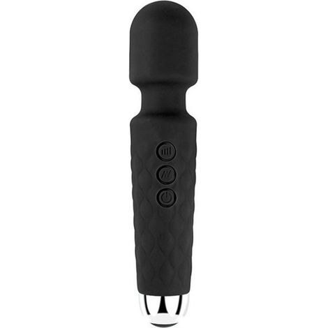 Vibreur Massant 20 Fréquences 8 Vitesses Imperméable Silencieux Rechargeable pour Femmes - Massage Noir (1/5)