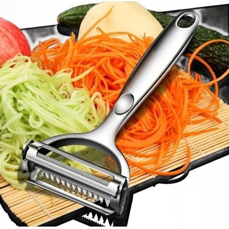 Éplucheur à légumes - Éplucheur à légumes multifonctionnel - Éplucheur à julienne pour la cuisine - Éplucheur 2 en 1 (1/4)