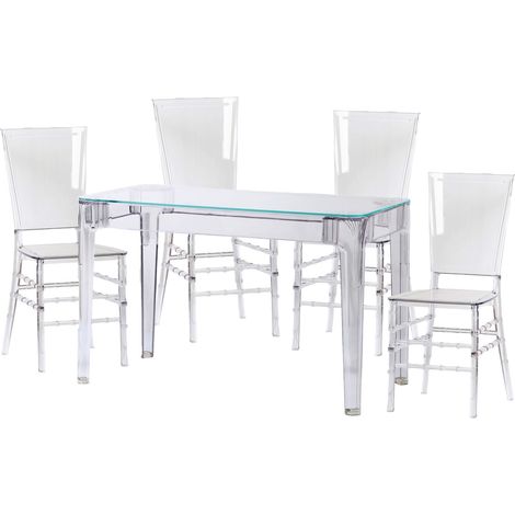 Nest Dream - Esszimmermöbel-Set - Ghost - Transparent