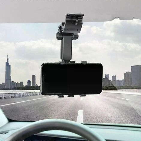 Universelle Handyhalterung für die Sonnenblende im Auto, 360° drehbar, robust, Lüftungsschlitz-JXLGV (1/5)