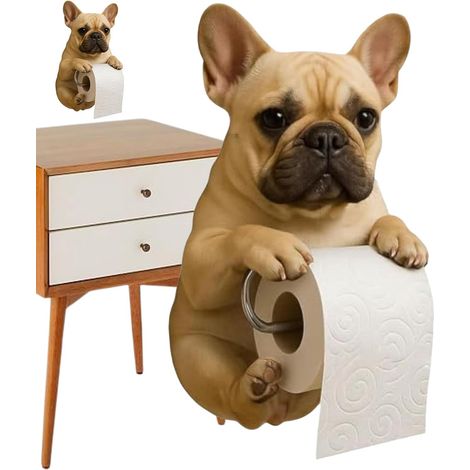 Distributeur d'Essuie-Tout Chien Support pour Chien (1/5)