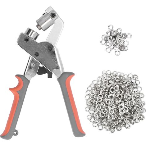 Kit de pose d'œillets 10 mm, 550 jeux de boutons à œillet, pince manuelle à presser, outil de perçage (1/5)