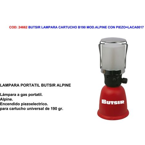 Cartouche de lampe Butsir B190 Mod. Alpine avec Piezo Laca0017