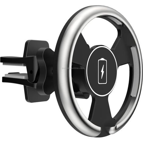 R-Just CZ01 Porte-voiture sans fil sans fil Magsafe (argent) accessoire intérieur qualité supérieure (1/5)