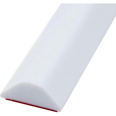 Foldable Bathroom Water Stopper Flood Barrier Rubber Water Dam Wet Room Floor Barrier Shower Threshold Water Guard (Color : White, Size : 1m/39in) (1/4)