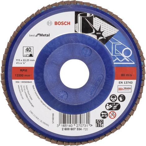 2608607334 - Disco lamellare X571, Best for Metal D : 115 mm- G : 40, diritto (1/5)