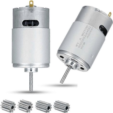Moteur électrique 24 V 40 000 tr/min (lot de 2), moteur haute vitesse RS555 pour voitures électriques pour enfants. (1/4)
