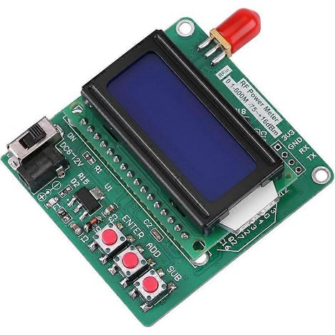 Digitales LCD-HF-Leistungsmessgerät -7516 dBm 1-600MHz Hochfrequenz-Dämpfungswert (1/4)
