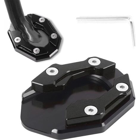 Plaque d'extension de béquille latérale, béquille latérale de moto, coussin d'extension de béquille latérale, accessoires pour scooter, béquille latérale de moto (1/5)