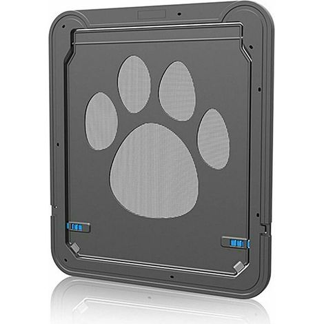BRAVIX Chatière pour Chat, Chatière Chien Porte de Chat avec Serrure Chatières pour Petit Animaux Cat Mate Verrouillable en ABS Facile à Installer Noir (1/5)