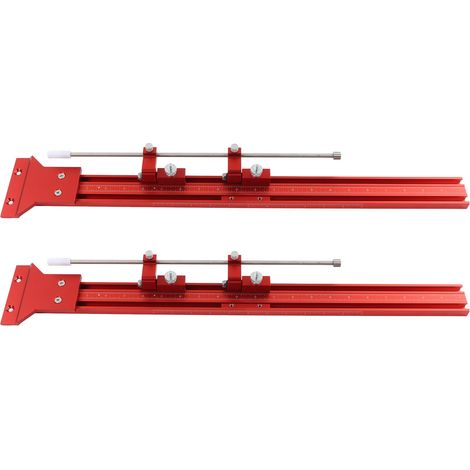 Système de guidage parallèle en alliage d'aluminium, rail anti-corrosion et résistant à l'usure, kit de raccord pour scie circulaire. (1/5)