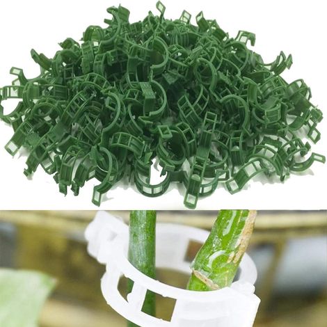 Clips De Support Pour Plantes - 100 Pièces - Plastique PP - Tuteur Tomates Et Vignes - Jardin Potager - 25 Mm (1/5)