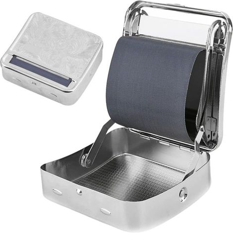 Boîte rangement métal pour rouleuse à tabac automatique – Étui protecteur, portable