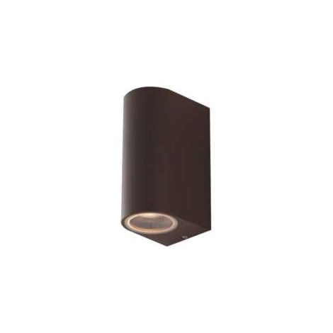 "Applique da esterno ONE in alluminio bronzo biemissione 13 cm." (1/4)