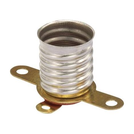 TRU COMPONENTS 1243978 Support d'ampoule Culot (mini-lampes): E10 Connexion: cosses à souder 1 pc(s) S499761 (1/2)