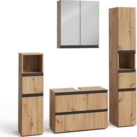 Conjunto de muebles de baño Torren, Artesano, 4 partes, Vicco (1/5)
