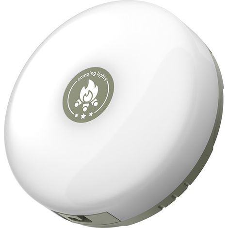 Guirlande lumineuse d'extérieur étanche, portable et facile à ranger - Guirlande lumineuse de camping rechargeable 2 en 1 (10 m, lumière chaude) (1/5)