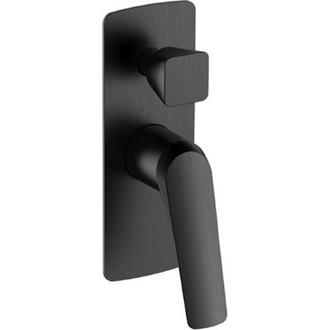 Miscelatore doccia incasso con deviatore in ottone finitura gun metal  KAM-L GUN METAL kamalu