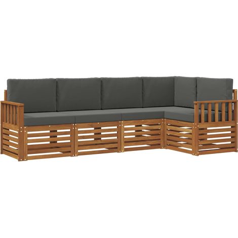 Sectional Sofa Set with Cushion 5 pcs Natural and Anthracite vidaXL (1/5)