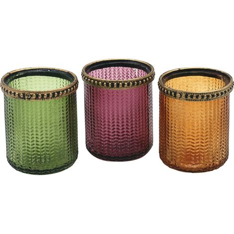 Signes Grimalt Kerzenhalter 3U Grüne Vasen und Kerzenhalter – 8x7x7cm