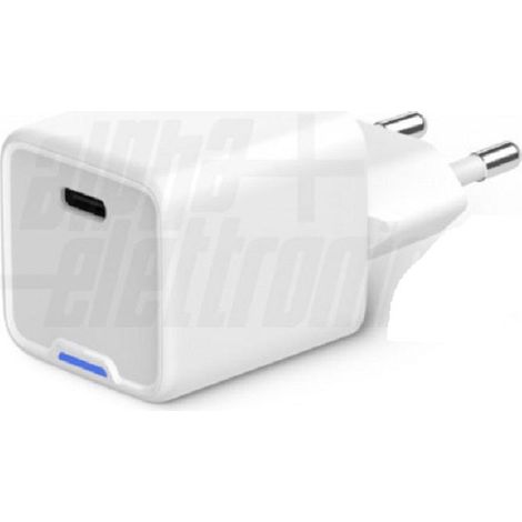 Alpha elettronica alimentatore plug-in gan pd 1x usb c 30w power delivery 3.0 kd530030w (1/4)