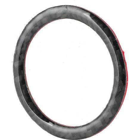 Bague décorative en fibre de carbone pour bouton start-stop moteur, compatible Dodge Charger 2011-2014, pièces auto. (1/4)