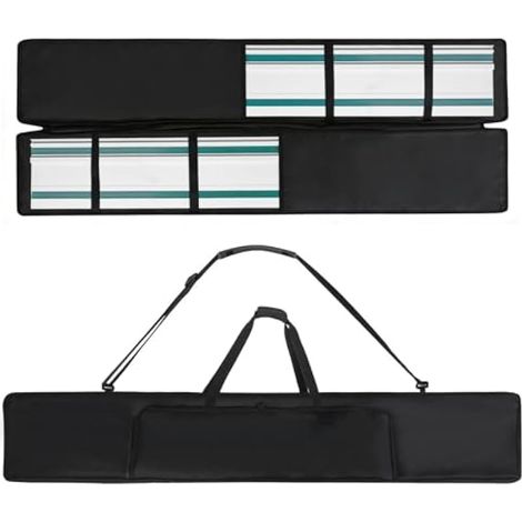 Sac professionnel pour rails de guidage, 155 cm, sac de rail de guidage pour jusqu'à 2 rails, sac à outils Oxford 1680D, compatible avec Bosch, Makita et Festool (1/5)